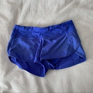 Lululemon Royal Blue Speed Shorts 2.5